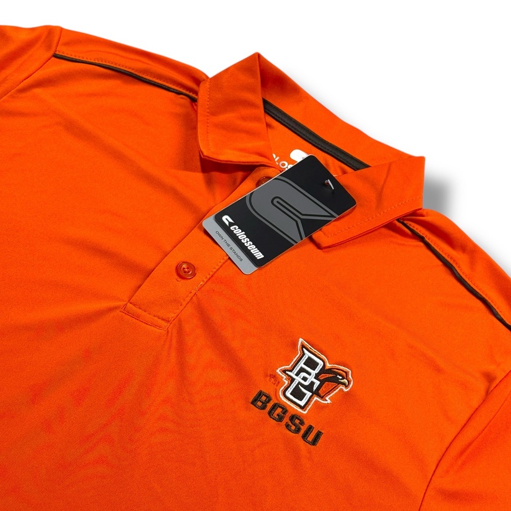 BGSU Bowling Green State University Falcons Polo Shirt Mens Size Small‎ S